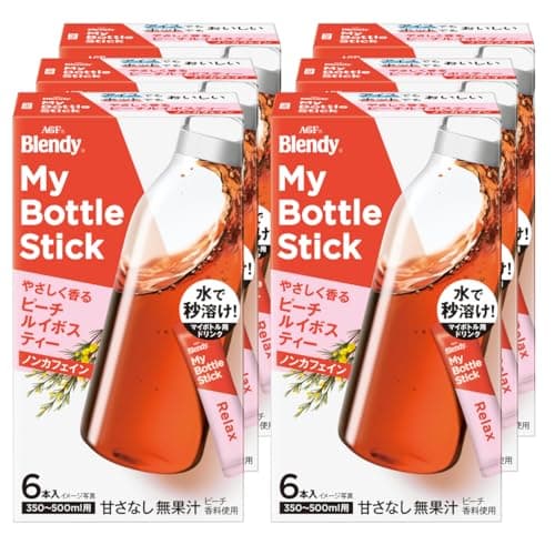 AGF ブレンディ マイボトルスティック やさしく香る ピーチルイボスティー 6本×6箱 【 ピーチティー 】【 フルーツティー 】【 水筒用 】