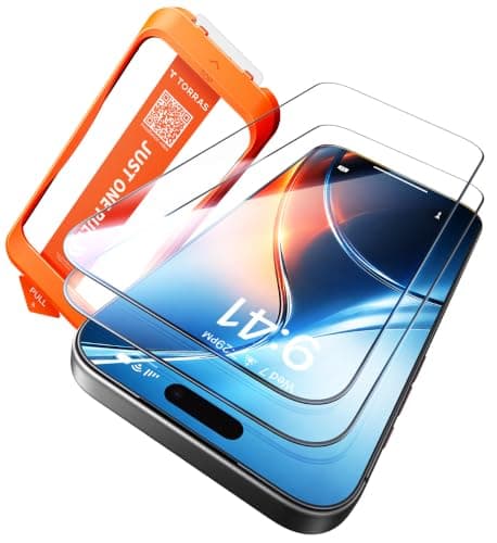 TORRAS For iPhone 18 Pro Max ガラスフィルム 航空宇宙強化ガラス 10H 米軍規格 超簡単貼付 衝撃吸収 自動除塵｜気泡対策｜全面保護｜エッジ浮きを抑える｜クリア｜ケースに対応｜指紋防止｜高感度｜すべすべ 2枚｜6.9インチ｜For いphone18pro maxフィルム｜ガラスッキリ(Glassukkiri)
