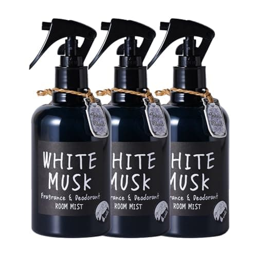 ホワイトムスク 芳香剤 ルームミスト ジョンズブレンド 280mL 3本セット ルームスプレー 消臭スプレー 消臭 玄関 車 部屋 ミスト ルームフレグランス