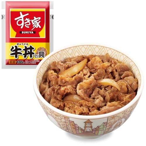 すき家 牛丼の具 10パック (135g×10) 並盛 冷凍食品