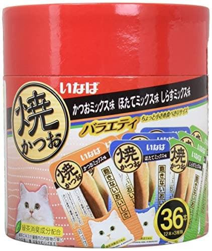Figaro(フィガロ) 焼かつお 成猫用 バラエティ 36本 猫用おやつ