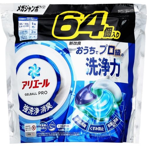 アリエール 洗濯洗剤 ジェルボール PRO つめかえ メガジャンボサイズ 64個