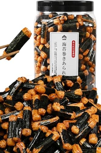 [ つまみ蔵 公式 ] 海苔巻きあられ 大容量 おかきせんべいあられ 海苔 500g 容器入り 千成商会
