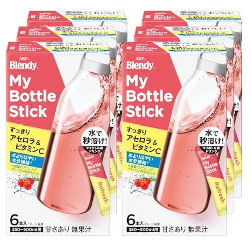 AGF ブレンディ マイボトルスティック すっきりアセロラ＆ビタミンC 6本×6箱 【 水分補給応援 】【 水筒用 】