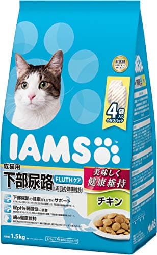 アイムス 成猫用 下部尿路とお口の健康維持 チキン 1.5kg ドライフード キャットフード 総合栄養食 小分け 獣医師の知見に基づき開発