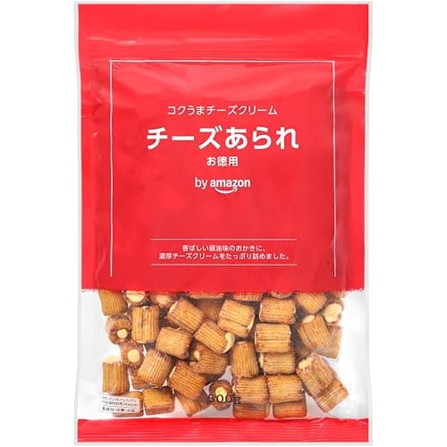 by Amazon チーズあられ 500g 大容量 チャック付き袋