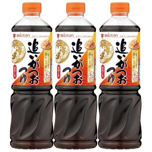 ミツカン 追いがつおつゆ2倍 1000ml×3本 めんつゆ