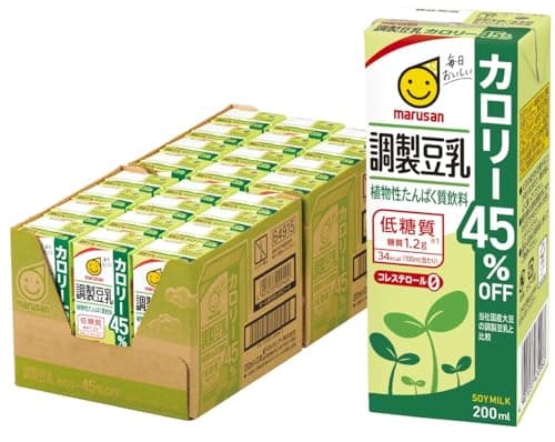 マルサン 調製豆乳 カロリー45%オフ 200ml×24本