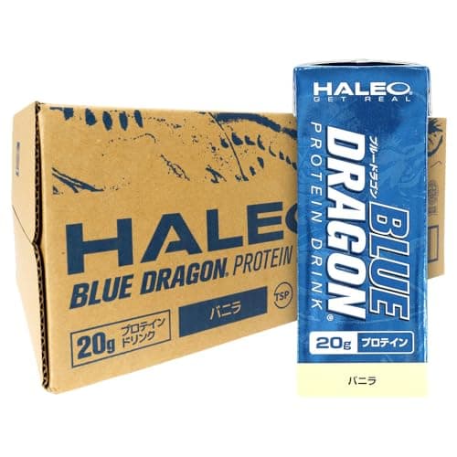 HALEO プロテイン 紙パック ブルードラゴン プロテインドリンク 200ml x 24パック リッチバニラ風味