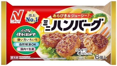 [冷凍] ニチレイ ミニハンバーグ 6個入(120g)×5袋