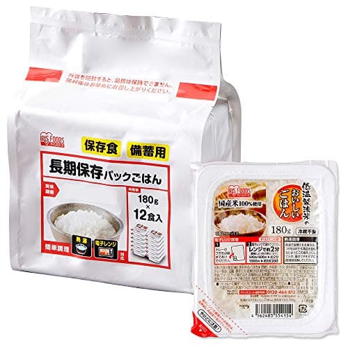 アイリスオーヤマ パックご飯 180g×12個 非常食 長期保存 (製造から) 5年