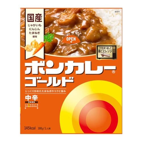 ボンカレー 大塚食品 ボンカレーゴールド 中辛 180g×5個 レンジ調理対応