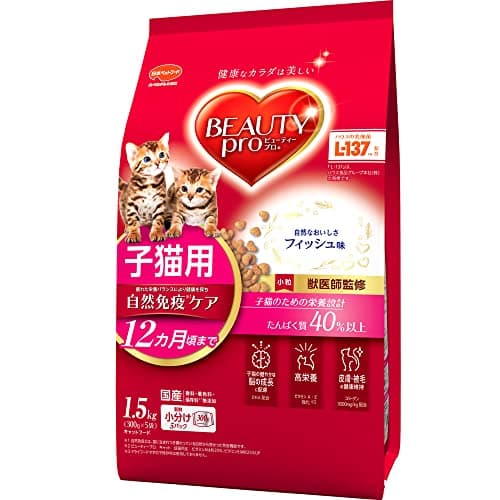 ビューティープロ ビューティープロ キャット 子猫用 12ヵ月頃まで フィッシュ味 1.5kg