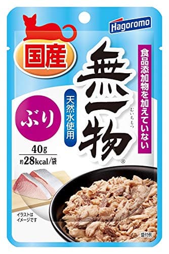 はごろも (国産) 無一物 パウチ キャットフード ぶり (国産) 40g×12個 - まとめ買い