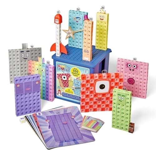 Numberblocks MathLink Cubes ナンバーブロックス ヒーローズ ウィズ ゼロ アクティビティセット キューブ 552個入り 算数おもちゃ 日本語Webガイド付き 3歳 96930 正規品