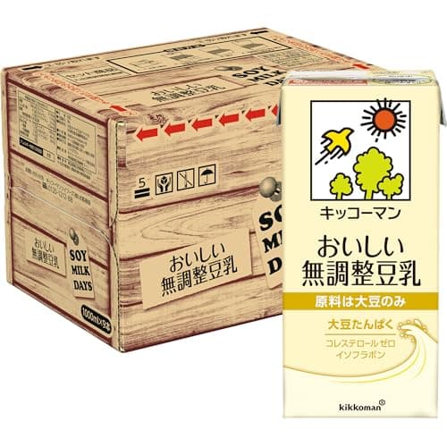 【Amazon.co.jp限定】キッコーマン おいしい無調整豆乳SOYMILK DAYS 1000ml×9本