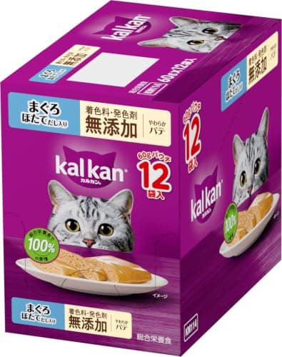 カルカン パウチ やわらかパテ 成猫 60g×12袋 着色料・発色剤 無添加 まぐろほたてだし ウェットフード キャットフード 総合栄養食 水分補給