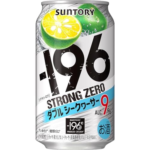 サントリー-196℃ ストロングゼロ ダブルシークヮーサー [ チューハイ 350ml×24本 ]