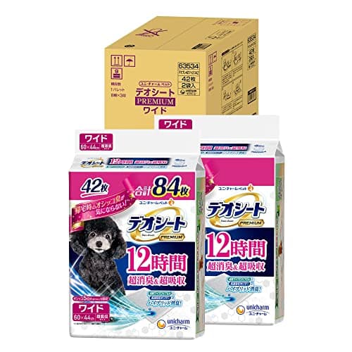 デオシート PREMIUM ワイド 犬用トイレシート 84枚(42枚×2) 犬 Amazon.co.jp限定