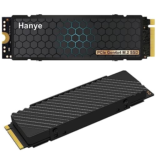 Hanye SSD 1TB PCIe Gen4x4 高耐久3D TLC NAND 新型PS5 PS5動作確認済 ヒートシンク搭載国内正規品 HE70
