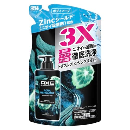 AXE(アックス) プレミアムフレグランス アクアベルガモット 男性用(メンズ) ボディーソープ 詰め替え 350g