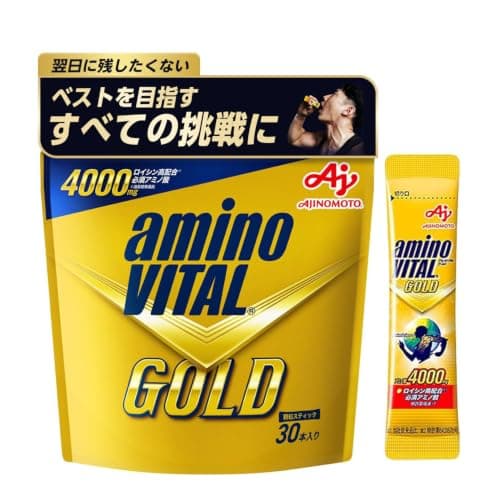 【Amazon.co.jp限定】 アミノバイタル BCAA EAA アミノ酸 4000mg GOLD30本入パウチ グレープフルーツ味 粉末 リカバー30本(x 1)