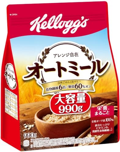ケロッグ オートミール 990g ×6袋 発酵性 食物繊維