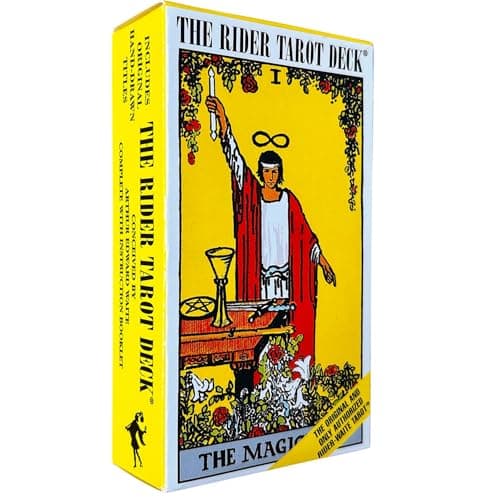 [Gammi] タロットカード 占い ウェイト版 78枚 ライダータロット 【正規品】 スタンダード 日本語解説書60ページ タロットポーチ付き