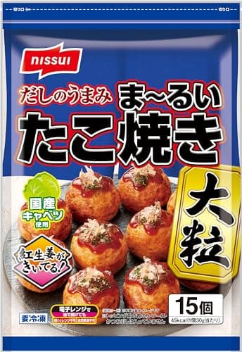 [冷凍] ニッスイ まーるいたこ焼き大粒15個×3