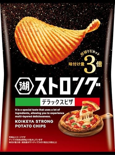 湖池屋 ストロング ポテトチップス ガチ濃厚ピザ 52g✕12袋