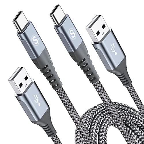 USB Type C ケーブル【2本セット】急速充電 タイプc ケーブル【PD& QC3.0対応60W急速充電】高速データ転送 高耐久ナイロン素材
