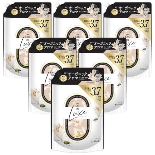 レノア【最高級の香り】オードリュクス【ケース品】柔軟剤 リリー&ジャスミンの香り 詰め替え 1350mL×6袋