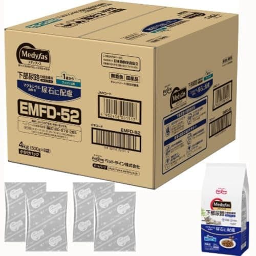 メディファス 1歳から フィッシュ味 4㎏(500g×8袋)【下部尿路/ｐHコントロール/麻布大学共同開発/国産】