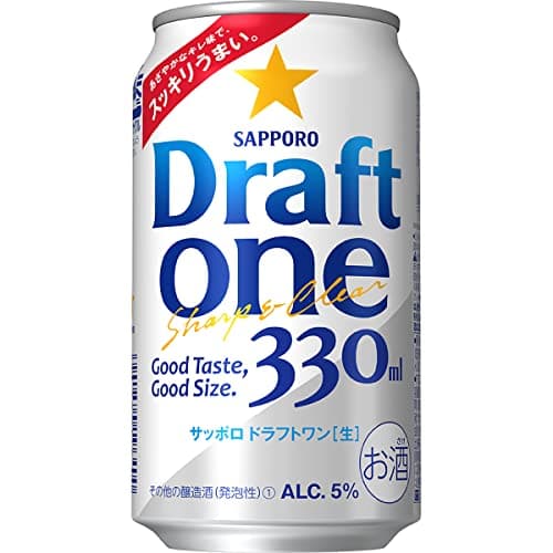 サッポロ ドラフトワン [ ビール類 330ml×24本 ] (発泡酒/新ジャンル/第3のビール)