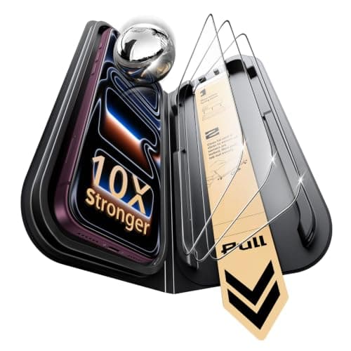 ESR iPhone 17 Pro Max ガラスフィルム 3枚入り AR反射防止 10X保護 米軍MIL規格 秒貼革命 ArmoritePro