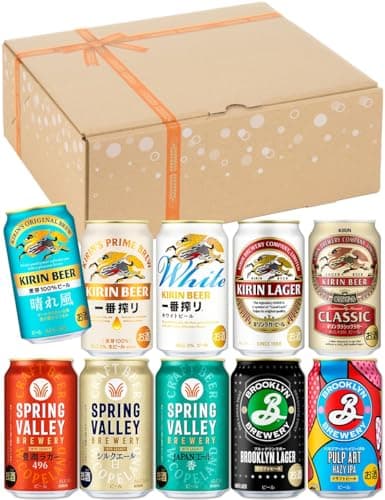 SPRING VALLEY(スプリングバレー) キリン ビール クラフトビール350ml×20本 飲み比べセット スプリングバレー 3種+ブルックリン 2種+一番搾り+一番搾りホワイト+晴れ風+キリンラガービール+クラシックラガー 各2本 ギフトセット