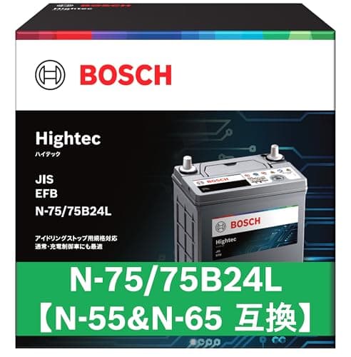 BOSCH (ボッシュ) 国産車バッテリー HT-N-75/75B24L Hightec JIS EFB