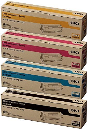 OKI 純正 TNR-C3L2 トナーカートリッジ ( 大 ) 4色セット ( ブラック / シアン / マゼンタ / イエロー ) / COREFIDO C811dn ・ C811dn-T ・ C841dn ・ MC883dnwv ・ MC883dnw ・ MC863dnwv ・ MC863dnw ・ MC843dnwv ・ MC843dnw 対応
