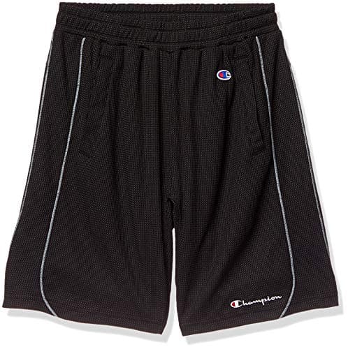 [チャンピオン] ハーフパンツ ショートパンツ 速乾 ドライ 遮熱 UVカット SHADAN ワッフル スクリプトロゴ刺繍 トレーニングウェア スポーツウェア ショーツ C3-RS502 メンズ ブラック L