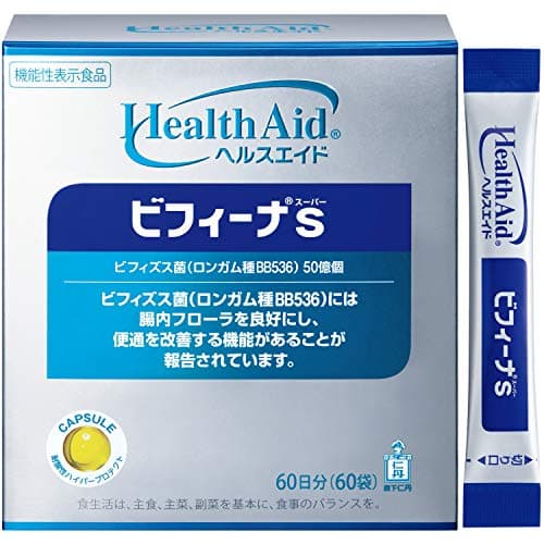 森下仁丹 ヘルスエイド ビフィーナS (スーパー) 60日分 (60袋) [ ビフィズス菌 乳酸菌 腸内フローラ サプリメント 機能性表示食品 ]