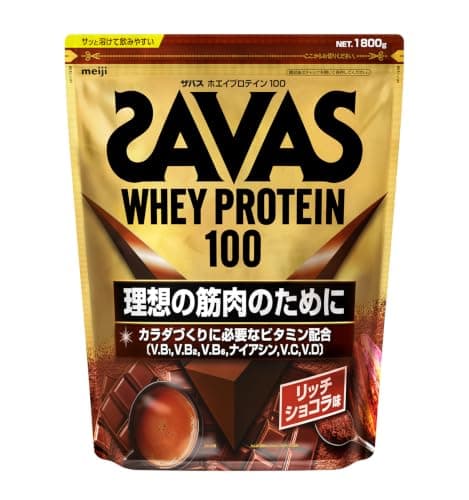 明治 ザバス(SAVAS) ホエイプロテイン100 リッチショコラ味 1,800g