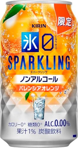 氷ゼロ ノンアルコールチューハイ350ml×24本 キリン 氷ゼロ スパークリング バレンシアオレンジ ノンアル