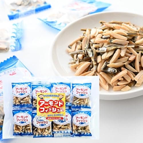 博屋 アーモンドフィッシュ 個包装 無添加 国産小魚 カルシウム お菓子 小魚アーモンド こざかな 給食用 おつまみ／6g x 20袋