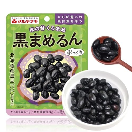 [ だいずデイズ 公式 ] ほの甘くろまめ 黒まめるん42ｇ1箱（10袋入） 水煮 北海道産 マルヤナギ