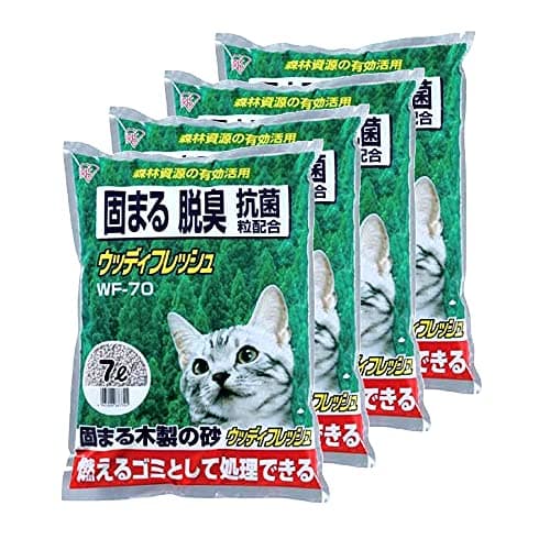 アイリスオーヤマ ウッディフレッシュ 猫砂 7L×4袋【Amazon.co.jp限定】