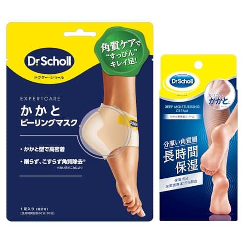ドクター・ショール かかとピーリングマスク+かかと用保湿クリーム 70g