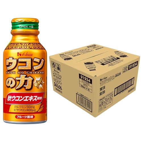 【Amazon.co.jp限定】ウコンの力 ウコンエキスドリンク With 100mlx16本入り ハウスウェルネスフーズ