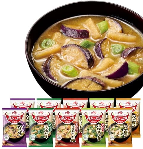 具たっぷり味噌汁 味の素 5種のバラエティ 10食セット フリーズドライ 即席みそ汁 インスタント 具沢山 野菜 即席