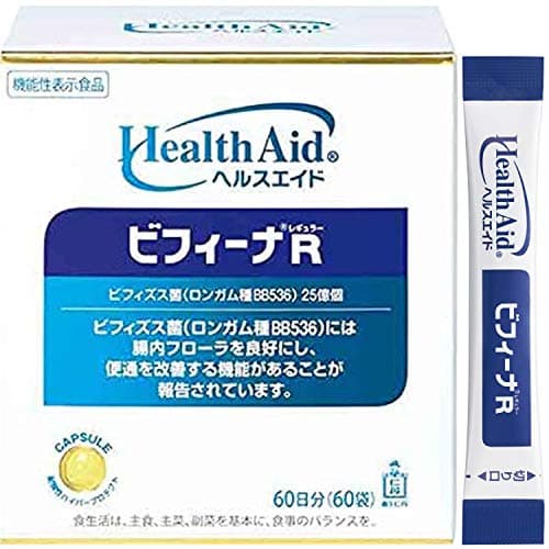 森下仁丹 ヘルスエイド ビフィーナR (レギュラー) 60日分 (60袋)
