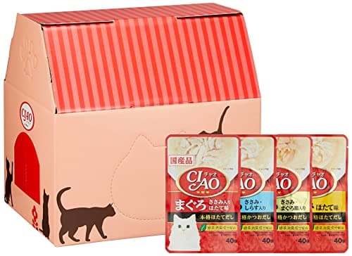 Figaro(フィガロ) CIAOパウチ まぐろ・ささみバラエティ 40g×48袋 猫用 ウェットフード